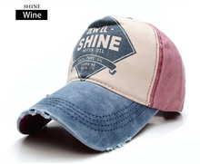 Cool 2015 New Branded Sports Baseball Cap Unisex Bone Baseball Hat For Man Distressed Wearing Style