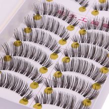 10 Pairs Soft Makeup Handmade Natural Fashion False Eyelashes Eye Lashes 32 # 50923