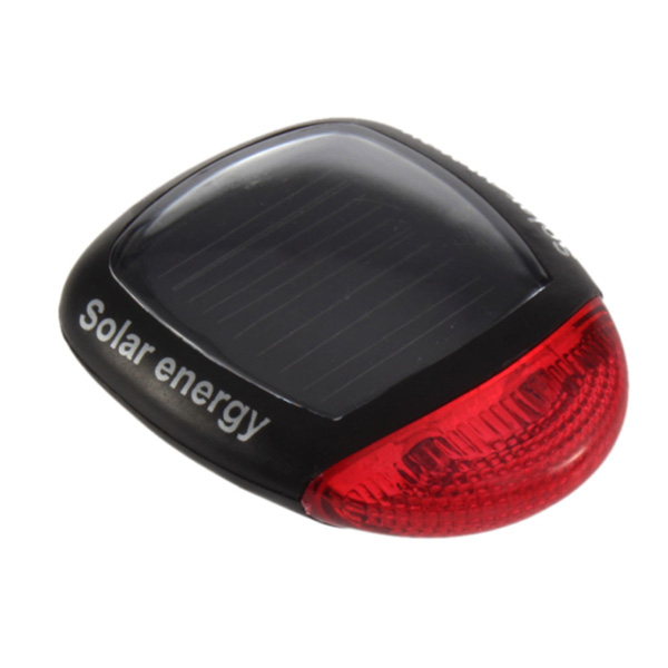 2 LED 2LED Solar Power Bike Bicycle MTB Outdoor Sports Rear Tail Red Light Taillight Safety