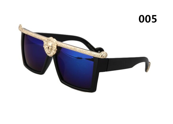 New Hot Selling Sunglasses Men Brand Designer Gold 3d Lion