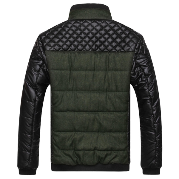 Classic Brand Men Fashion Warm Jackets Plus Size L 4XL Patchwork Plaid Design Young Man Casaul