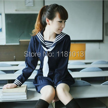 Japanese Student Clothing Small Fresh school uniform girls class service classic Sailor Suit summer Dress set