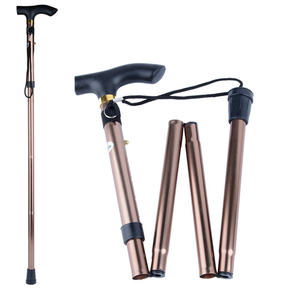 Adjustable Cane Folding Walking Stick Foldable Fold Up Travel Tip Slip Aluminum+ eBay
