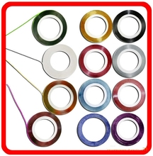 2014 New 10Pcs Mixed Colors Nail Rolls Striping Tape Line DIY Nail Art Tips Decoration Sticker