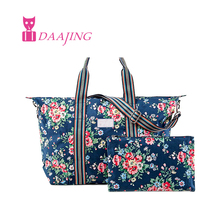 FREE SHIPPING Kingswood Rose cath canvas foldaway overnight bag Clock waterproof women handbags London Buses tote