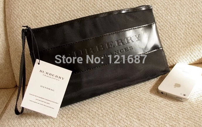 transparent black network Small portable wash bag cosmetic bag with packing Net yarn bag Handbags Cosmetic