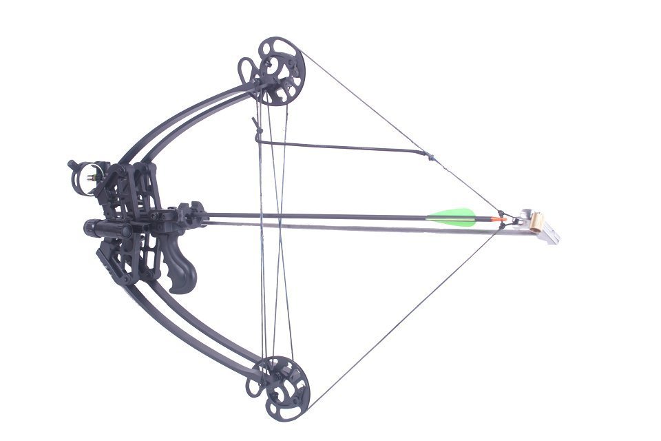 50lb Black Left Right Hand Magnesium Alloy Triangle Compound Bow and Arrow Set Camouflage hunting Bow