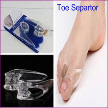 New 2015 Transparent Silicone Toe Separator Gel Separators Stretchers Bunion Protector Straightener Corrector Alignment Thumb