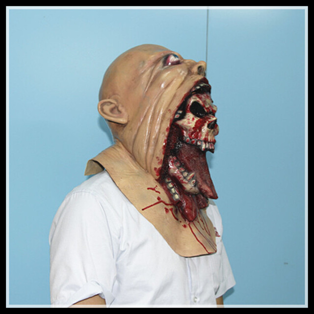 Halloween horror ghost Mask 2016 New Horror ghost Skull Face Mask Silicone Horror Ghost Mask Party Cosplay Masks Free Shipping