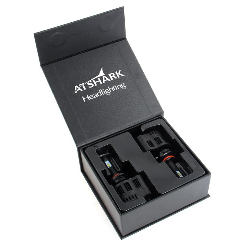 Atshark 50W 6400LM 9006 LED Headlight Headlamp kit - 6PCS Philips White