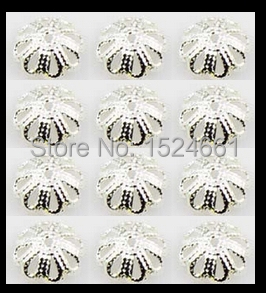 wholesale free ship 500pcs 7mm silver flower bead caps lot charms tibetan hematite spacer spacers retro