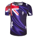 New Arrival Men Printing Australian flag T shirt Short Sleeve Summer Wear Brand Clothing T Shirt