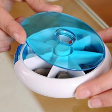 2016 New Weekly Rotating Pillbox Travel Pill Case Pill Organizer Medicine Box Drugs Pill Container