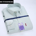 BUTTERMERE Brand Clothing Mens Slim Striped Shirt Long Sleeve Spring New Design Oxford Shirts Social Wedding