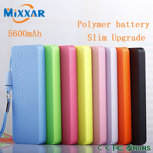 Portable Powerbank 5600mAh 5.0V DC USB External Backup Battery Charger Slim Power Bank Multicolor For tablet pc Smartphone
