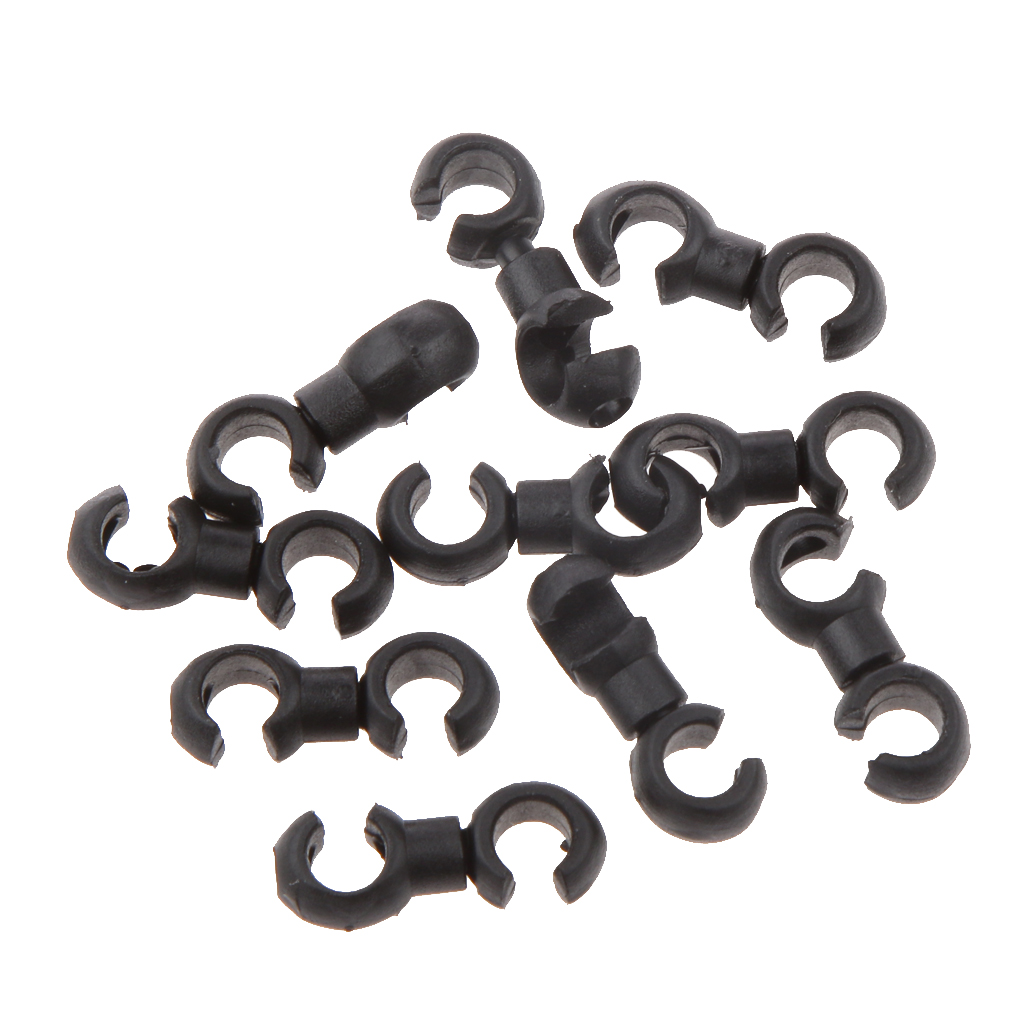 20pc Bicycle Rotating S-Hook Mountain Bike Brake Gear Buckle Cable Clips Holder