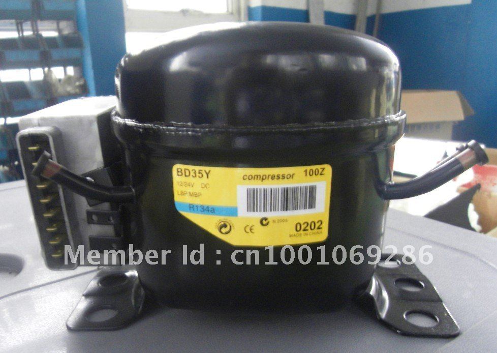 BD35 DC 12V/24V/36V Refrigeration Compressor/Solar Fridge Compressor On ...