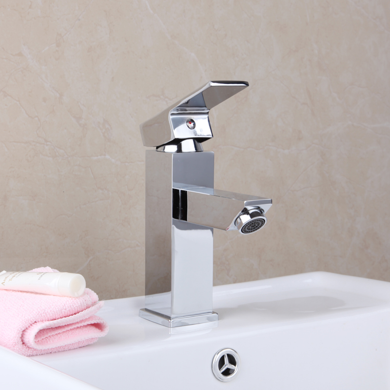 e-pak HELLO Bath Basin Chrome Brass Taps Bathroom Basin Faucet 8348 Single Hole Vanity Sink Mixer Tap