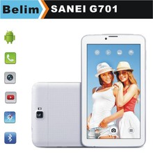 Free Shipping Sanei G701 MTK6572 7inch Tablet PC Dual SIM Dual Standby 512M 4GB Bluetooth 2G