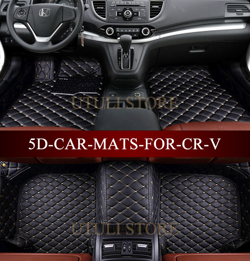 Leather Car Floor Mats For Honda Crv Custom Fit Car All Weather