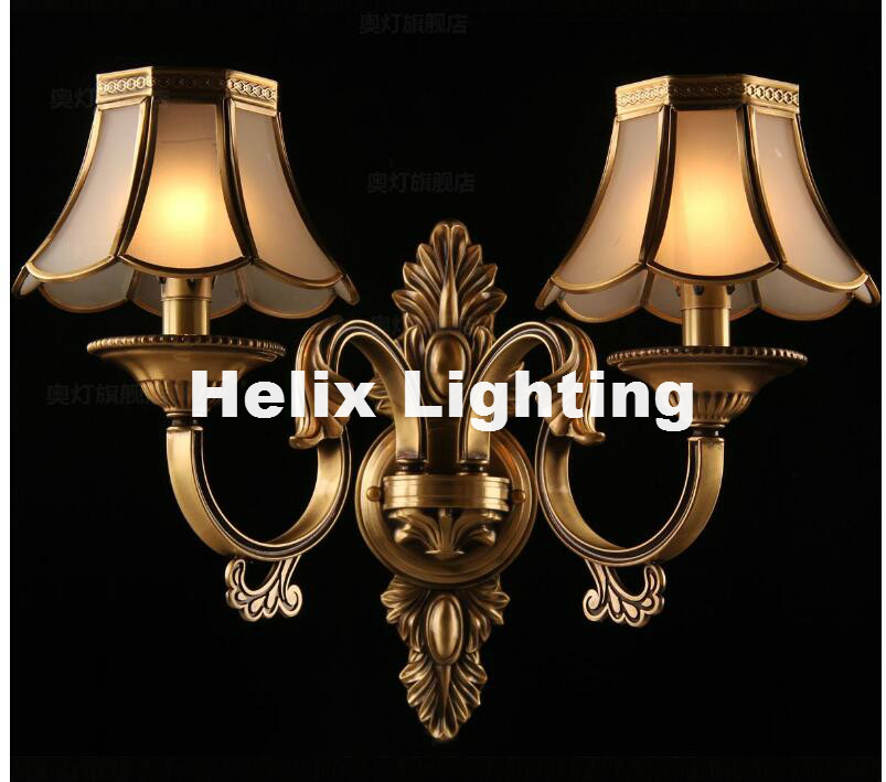 Description Picture 2 of itemFree Shipping European Classical Luxury Bronze Copper Art Outdoor Wall Lamp for Bedroom aisle Living room Corridor Garden Lamp