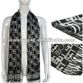 Classic design men s winter scarves fashion black striped echarpe men wool viscose scarf shawls NL