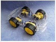 Smart car chassis / 4WD / 4 wheel drive force the chronological / magnetic motor / With code disc/ tachometer ZK-4WD for arduino