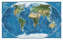 Vintage Style Oil Painting print on Canvas Satellite Map Pictures Decorative Painting Wall Art No Frame wall sticker GBHL245