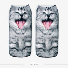 20 Colors You can choose 3D Print Animal women Socks Casual cartoon Socks Unisex Low Cut