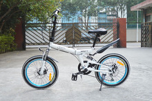 Full suspension 7 speed 20 inch folding mountain bike foldable bicycle