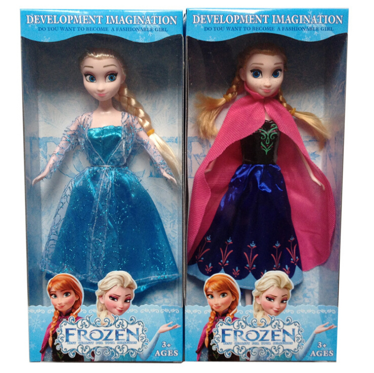 29cm New Anna Elsa Dolls Anna Elsa Princess Gifts For Girls Bonecas Princesa Elsa and Anna Queen toys for kids
