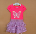 Baby Girls Dresses Girls Sequin Butterfly Princess Dress Summer Short Sleeve Dress 6 p l free