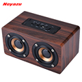 Noyazu Retro Wood Wireless Bluetooth Speaker Portable Speaker bluetooth altavoz Mini 3D Dual Loudspeakers USB Charging