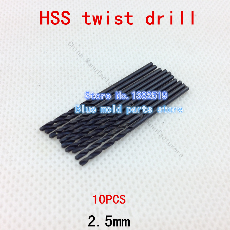 New new 10pcs 2 5mm Miniature drill bits for metal tools electric drill drilling machine drill