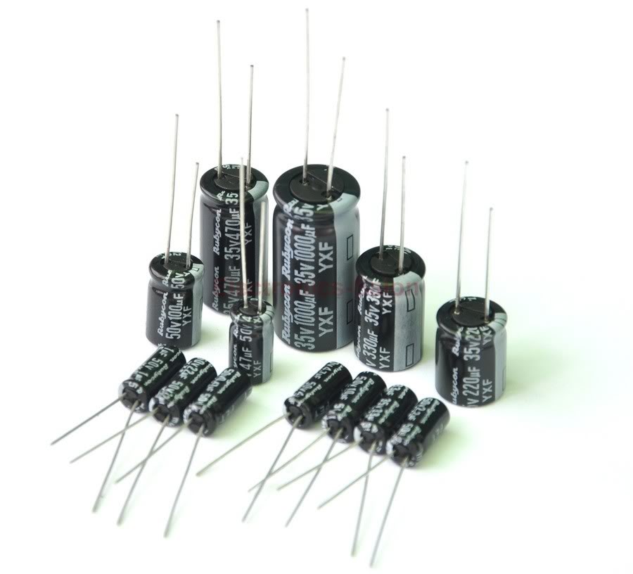 1uf 50v Electrolytic Capacitor 50v1uf Rubycon YXF  Low impedance Audio 10pcs-