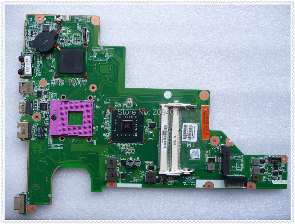 Free shipping For HP Compaq Presario CQ43 Laptop Motherboard Mainboard 646668-001 Intel Integrated tested ok