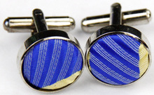 SNT0105 Hot Sale 2014 Fashion Man Blue Ties Necktie Set Cufflink Hanky Checked Striped Casual Neckties