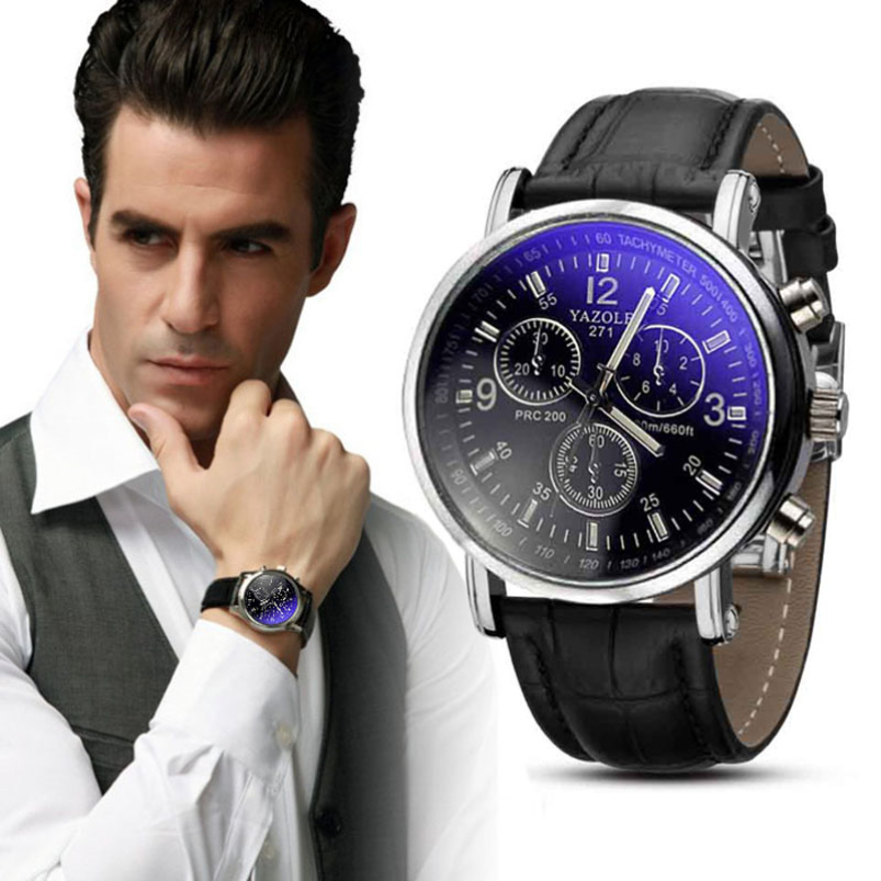 SPlendid 2015 Luxury Fashion Crocodile Faux Leather Men Quarts Hand Wind Analog Watches New Casual Watch