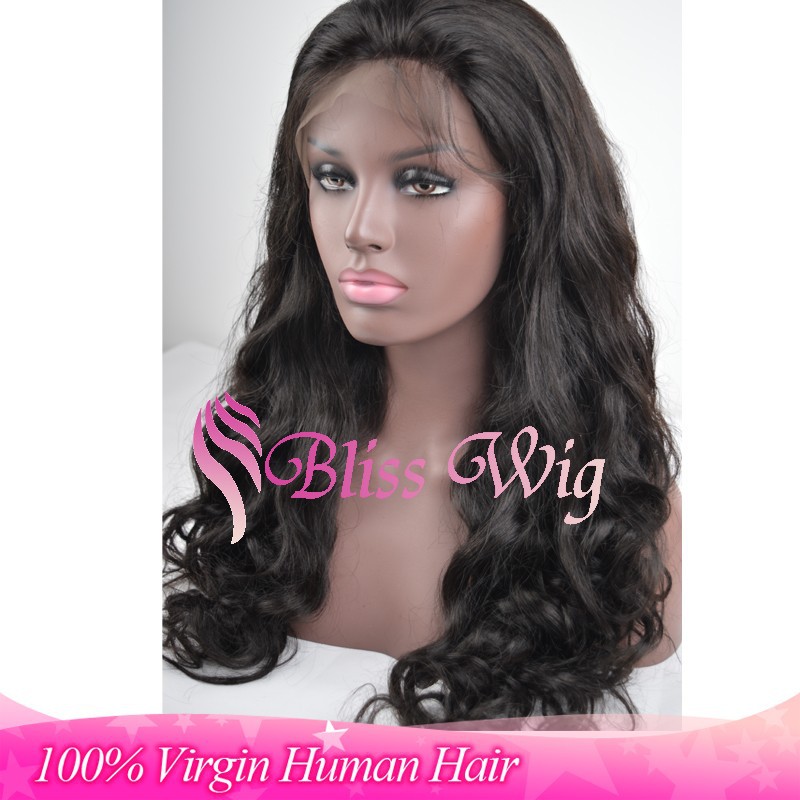 Human Hair Body Wave Full Lace Wig For Black Women-in Human Wigs from ...