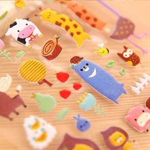 1 piece /Cartoon kawaii Stickers Kids Toys 3D Sticker DIY Kawaii Diary Decoration Scrapbook Calendar Notebook Label Decoration