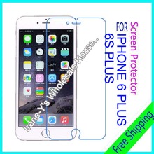 2pcs high clear glossy phone screen protector film For iphone 6 plus guard protective film + Cleaning cloth