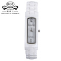 women white clocks square Ladies ceramic watch quartz luxury Brand female wristwatch silver gold Original 30m