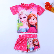 Newest Fashion Hello Kitty Children Girls Summer Clothing Set Character Cute T Shirt Pant Kids Swimwear