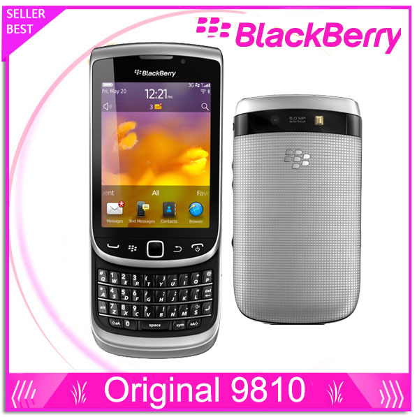100% original blackberry torch 9810 cell phone unlocked 3.2'' 768MB RAM 8GB ROM unlocked 9810 phone