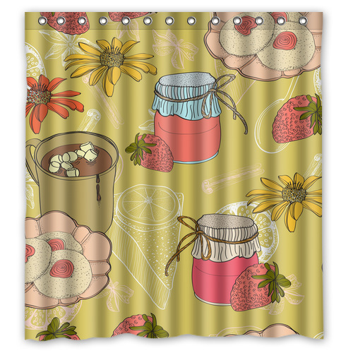 Cortinas de baño flores ~ dikidu.com