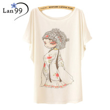 Women’s Tops Tshirts 2016 Fashion Chinese Beijing opera Print Camisetas Mujer Plus Size t shirt Harajuku Summer Female T Shirts