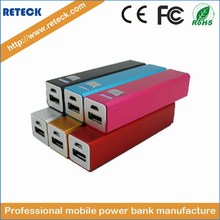 hot selling slim mobile power 2600mah usb Portable Charger for phone
