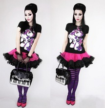 Hot sale Women cartoon Little pony t shirt Cute print 3d animal horse t shirt funny