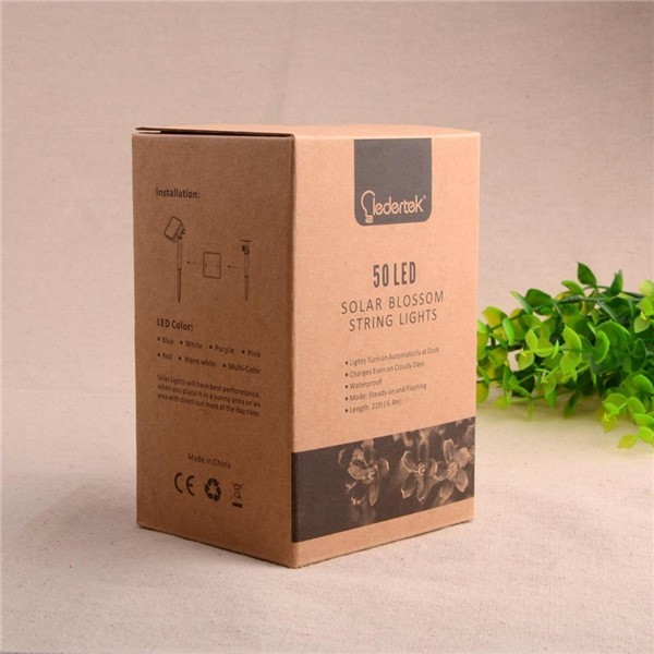 Solar Fairy String Lights 21ft 50 LED Purple Blossom (3)