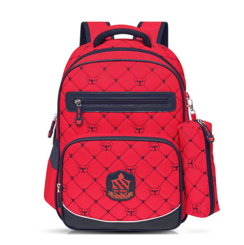 girls backpack red plaid school bags for teenagers girl boy schoolbag children backpacks cute ...